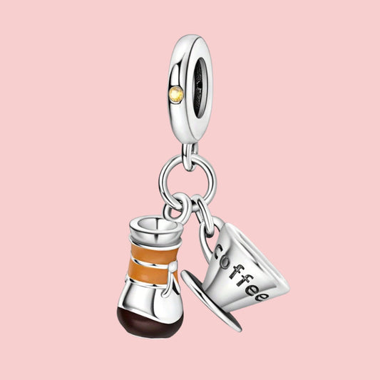 S925 Coffee Teacup Charm